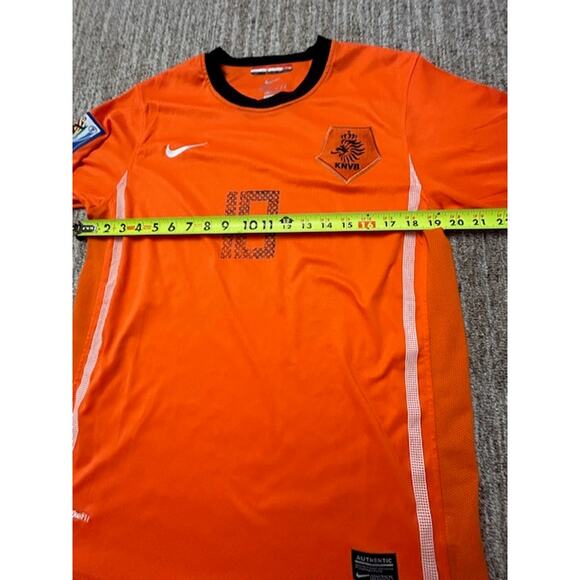 Nike Netherlands Home Soccer Jersey World Cup Final 2010 Wesley Sneijder Size L - Picture 7 of 8
